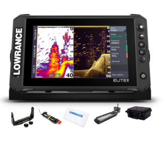 Lowrance Elite FS 9 – Transductor 3‑en‑1 Imaging (CHIRP / DownScan / SideScan)